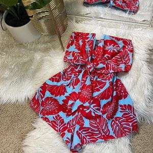 Ivy Lane strapless romper